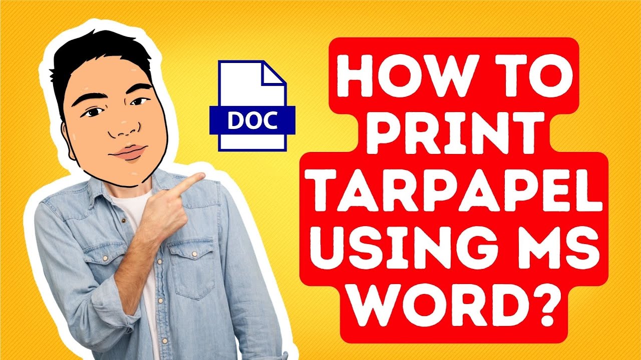 Как распечатать брезент с помощью Microsoft Word