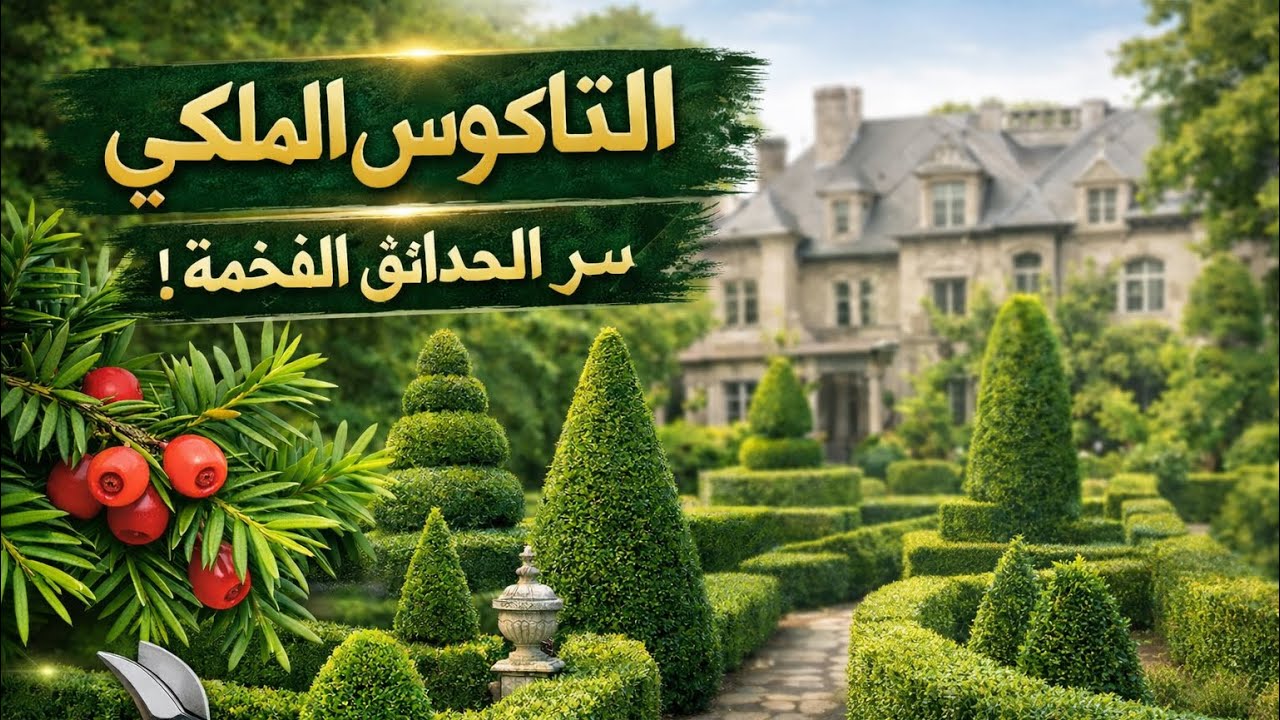 التاكسوس: خيار المصممين الأوّل للحدائق الكلاسيكية