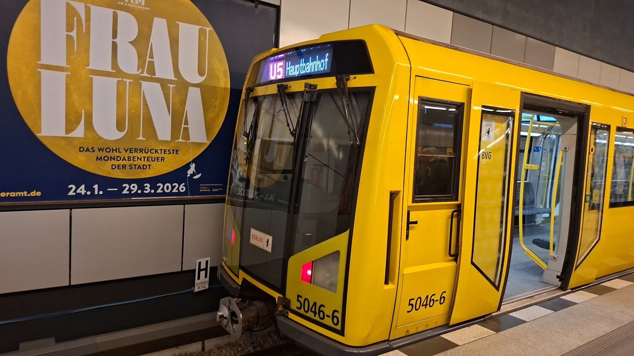 Mitfahrt in der U5 von Hönow bis Hauptbahnhof im H 5046 mit lustigen Leuten 😂😂