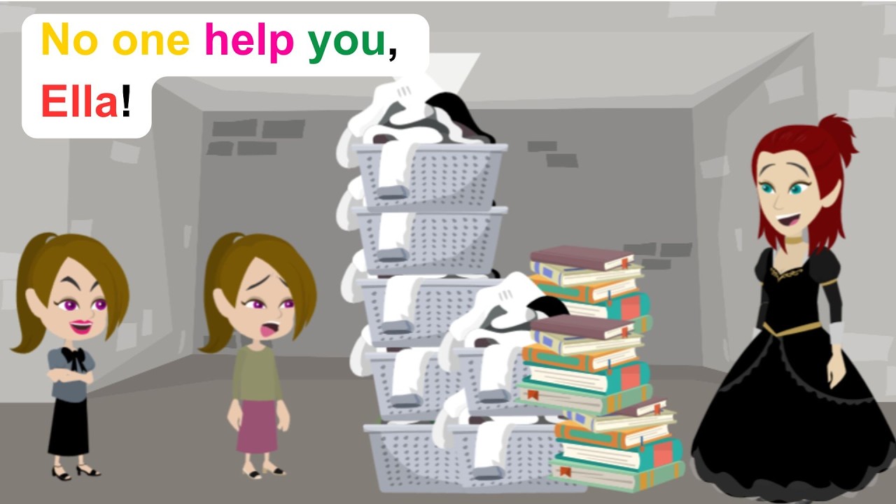 Ella and the pitiful life of Cinderella - English Funny Animated Story - Ella English