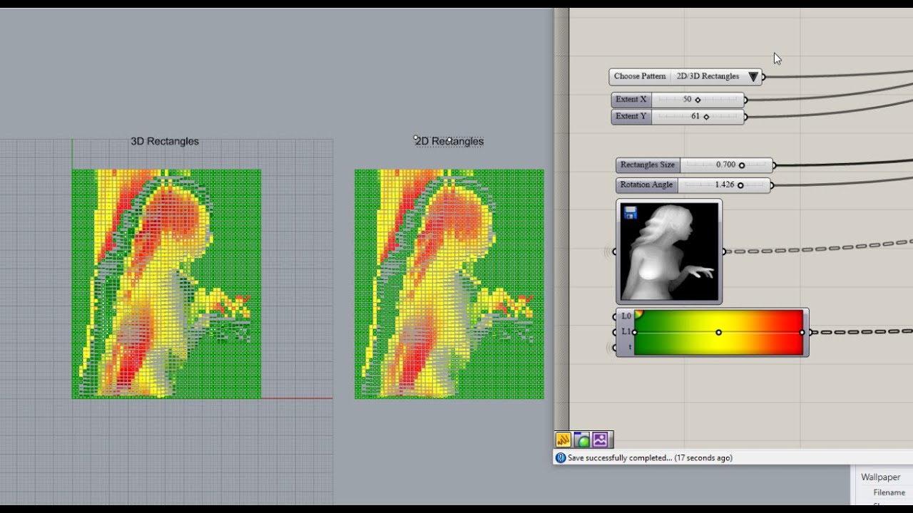 Rectangle Rotation Image Sampler Using Grasshopper 3D