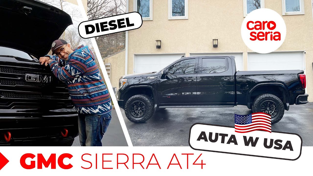 Auta w USA, czyli idealny na Polskę - GMC Sierra z dieslem (PL 4K) | CaroSeria