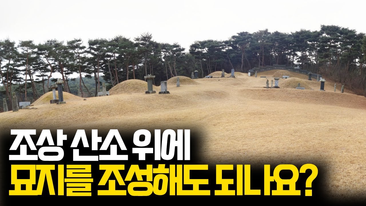 조상 산소 위에 묘지를 조성해도 되나요? 역장, 도장,