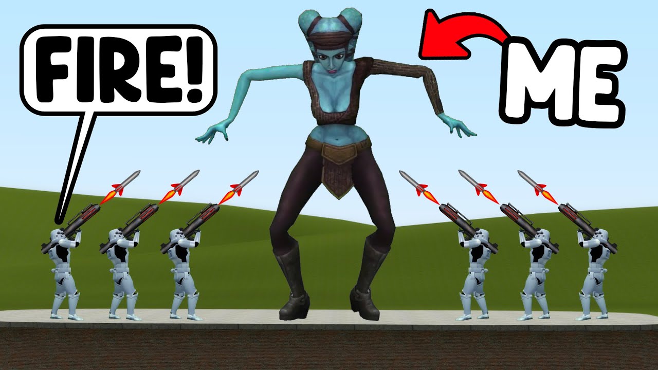 Ruining The Event With A Giant Woman - Gmod Star Wars RP Admin Trolling