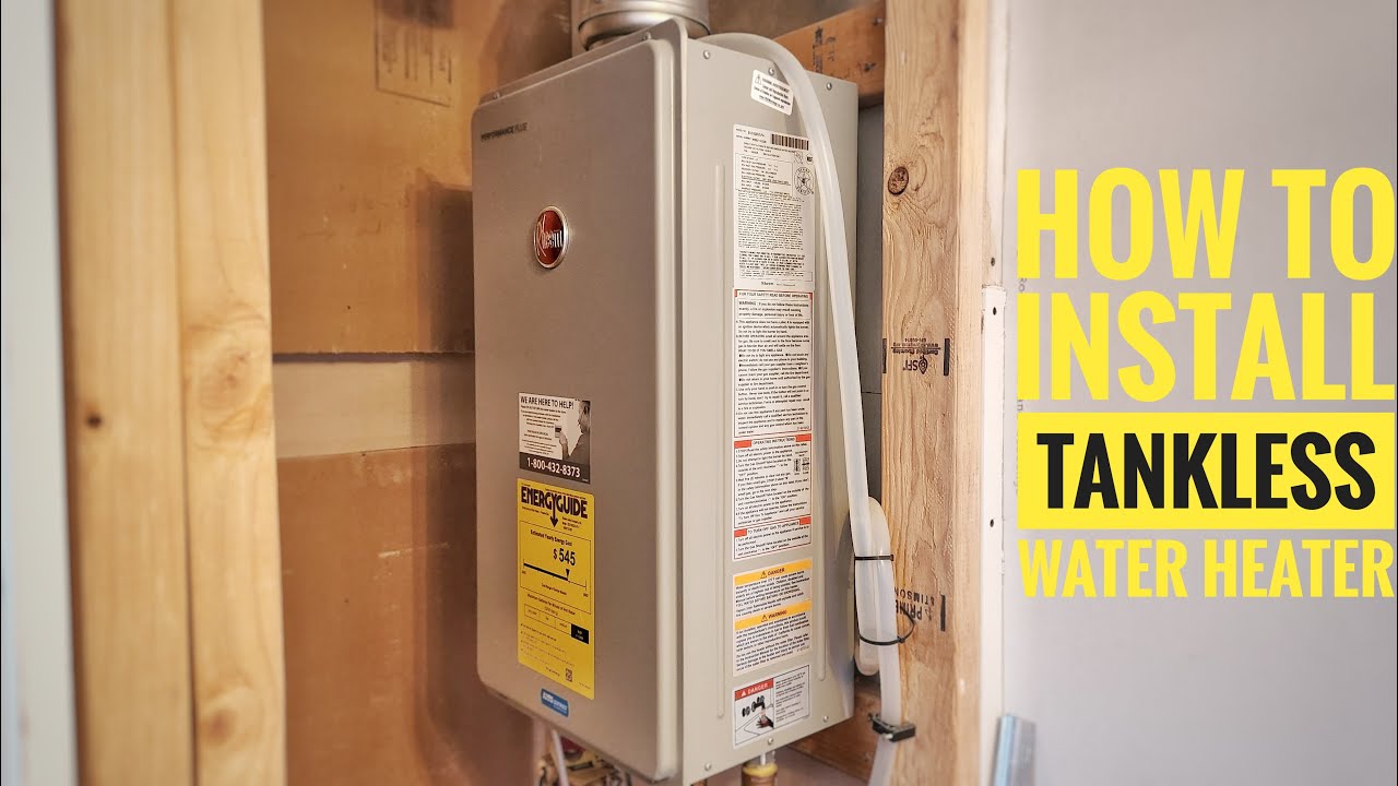 How To Install A Tankless Water Heater!