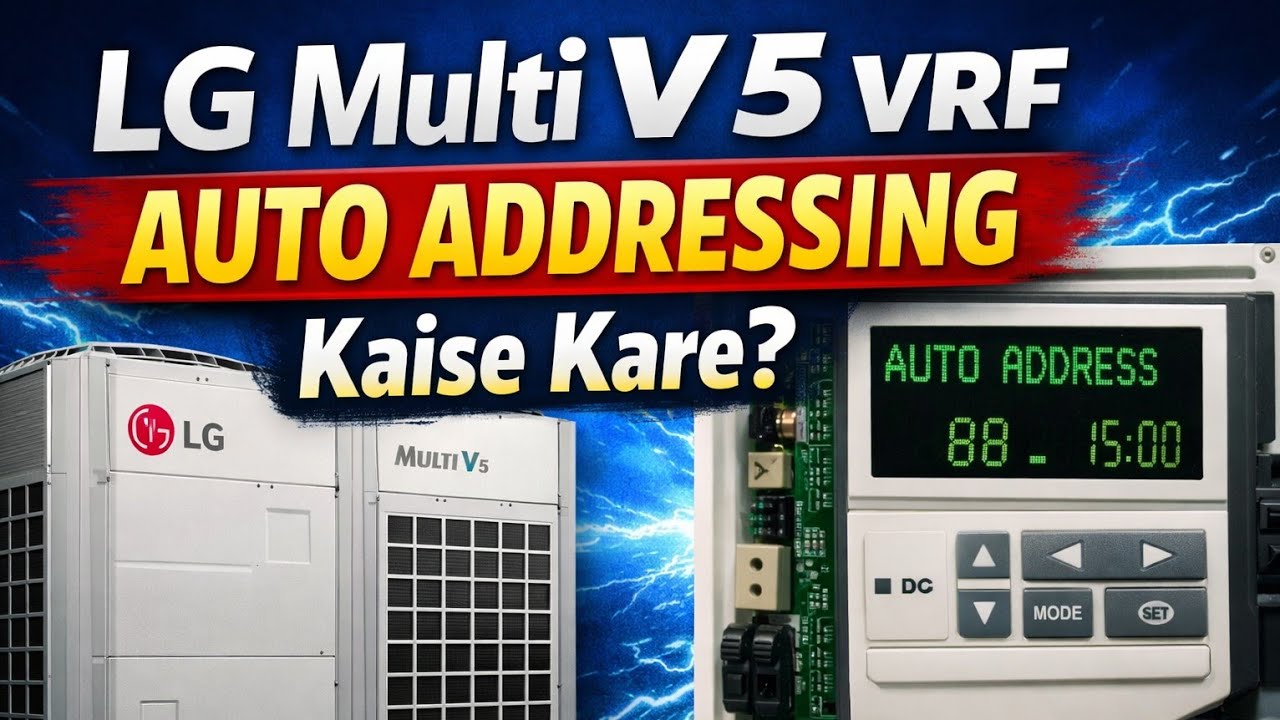 How to auto addressing LG multi V5 VRF Commissioning  LG VRF vrf LG |  installation by LG company