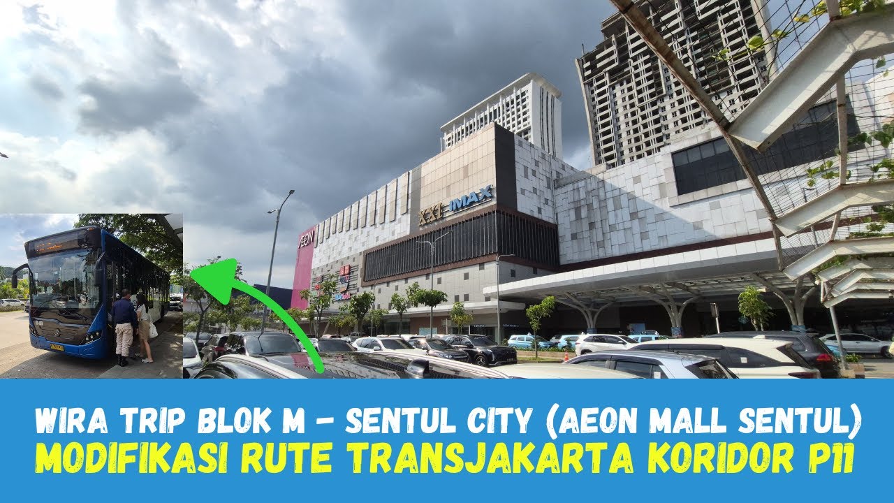 Weekend TRIP ke AEON Mall Sentul dari Blok M Hanya 3500 || TransJakarta Koridor P11