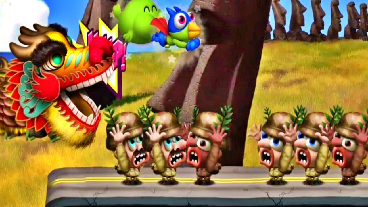 Zombie Tsunami New Special Episode:Special Zombird and Dragon Eat Soldiers (Android,IOS)