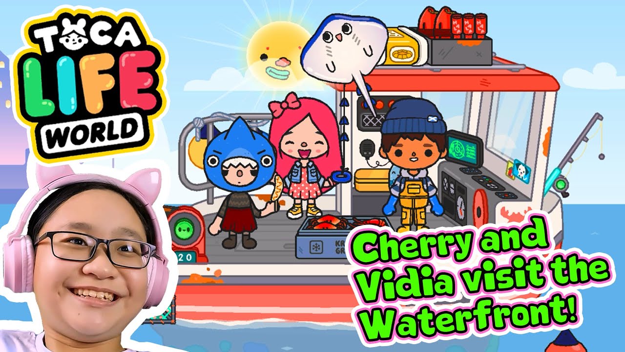 Toca Life World - Cherry and Vidia goes to the WATERFRONT!!!