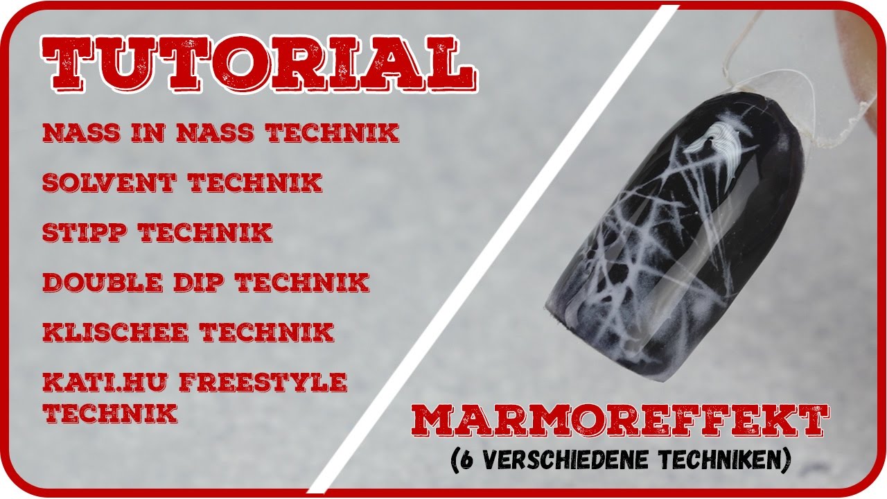 Marmoreffekt einfach gemacht - 6 verschiedene Techniken