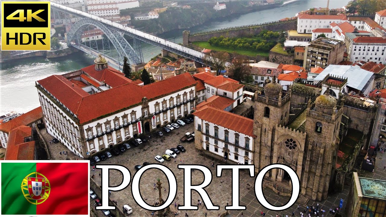 🇵🇹 City of Porto (Oporto) & Guimaraes - Aerial Drone Tour 4k - Portugal Travel video