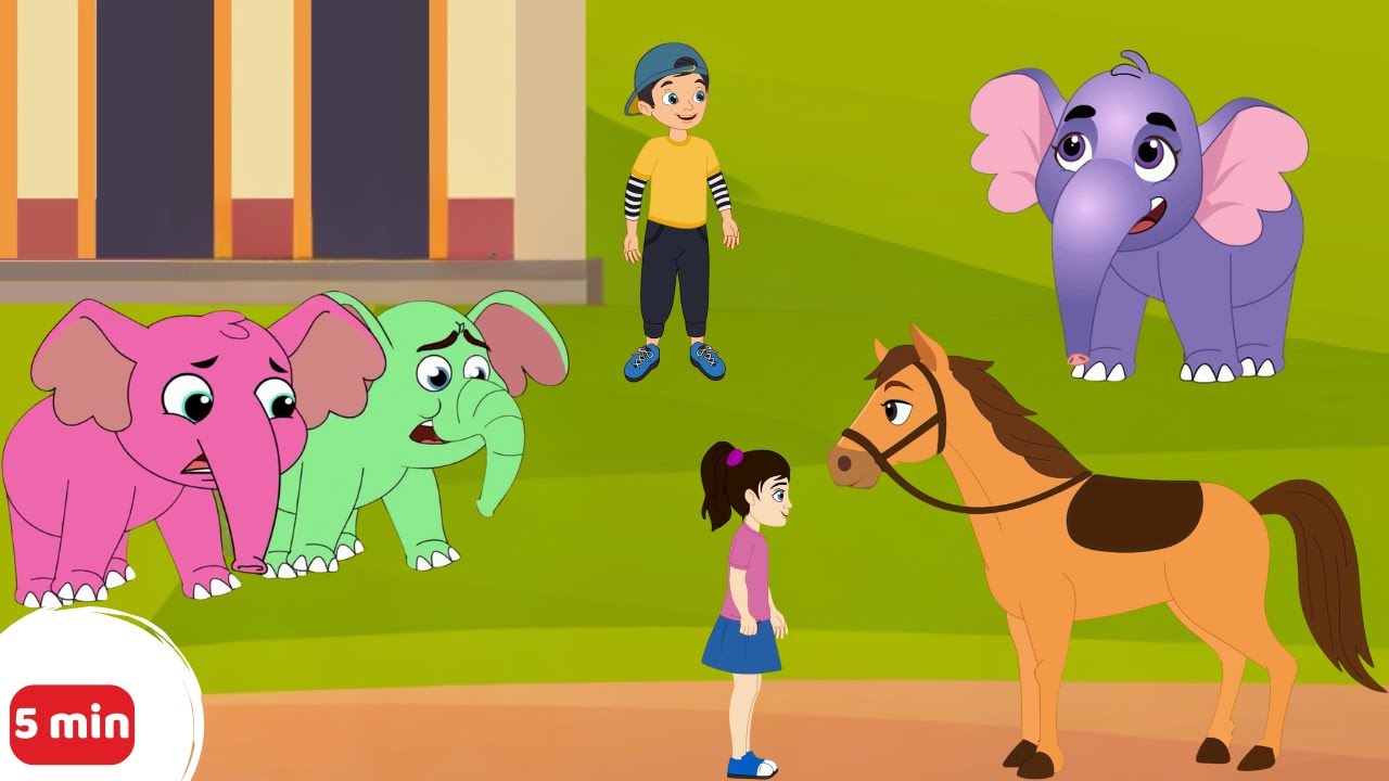 Ek Mota Hathi 2.2 + Lakdi Ki Kathi  Kids  | Horse Poem | ChocoBerry Poems