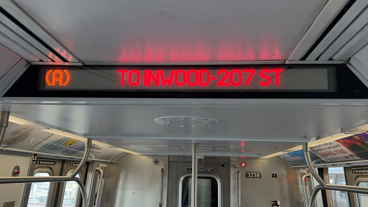 IND 8 Av Express: R179 (A) Train [Ozone Park-Lefferts Blvd to Inwood-207 St #2]