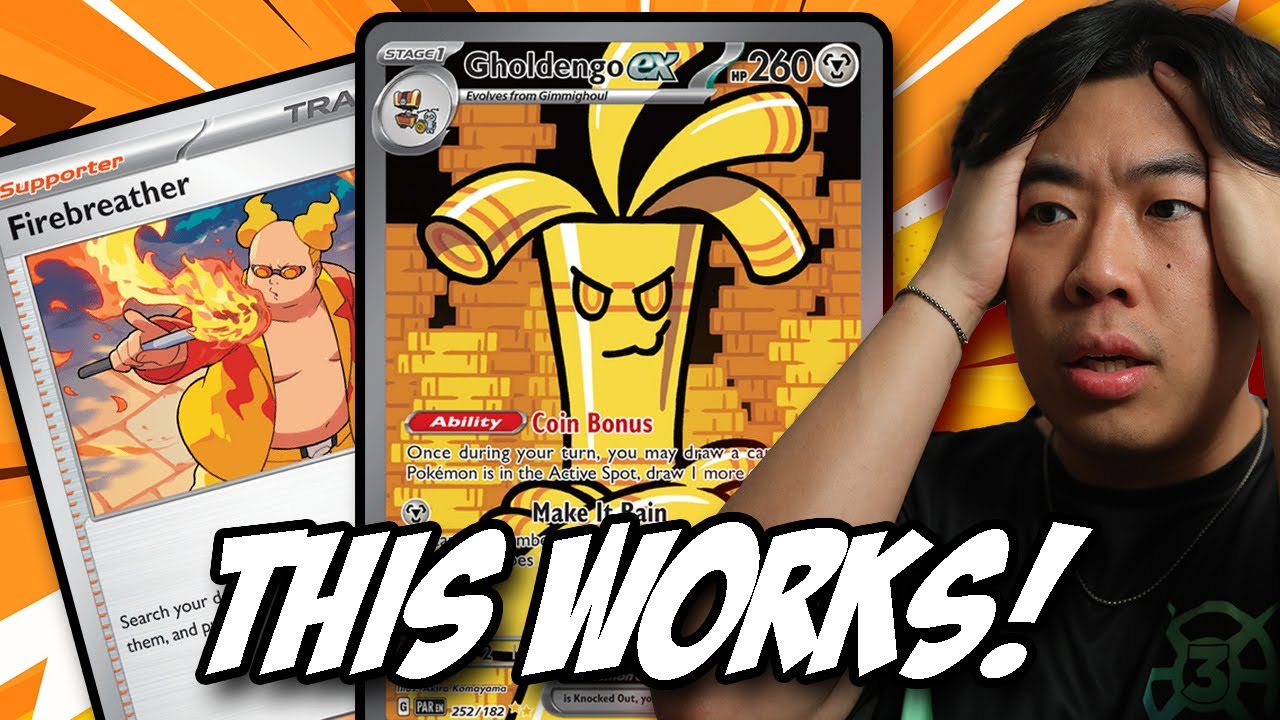 Огнедышащий сломан с помощью Gholdengo EX | Геймплей Pokemon TCG LIVE