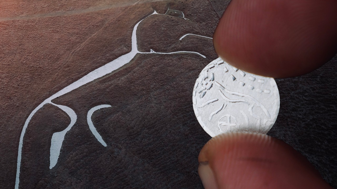 Minting Silver Coins with a 3000 year old Horse Symbol | White Horse of the Gewiss&aelig; Saxon Thrymsa