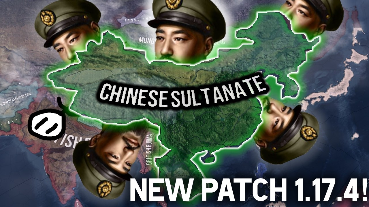 В новом патче 1.17.4 для HOI4 добавлен мусульманский Китай!