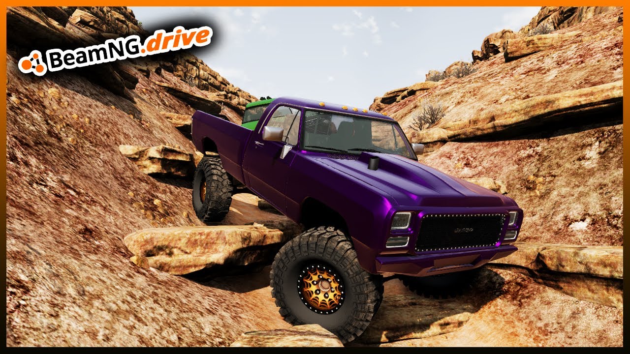 BeamNG.drive MP - FIRST GEN CUMMINS ROCK CRAWLER RIPPING IT UP!