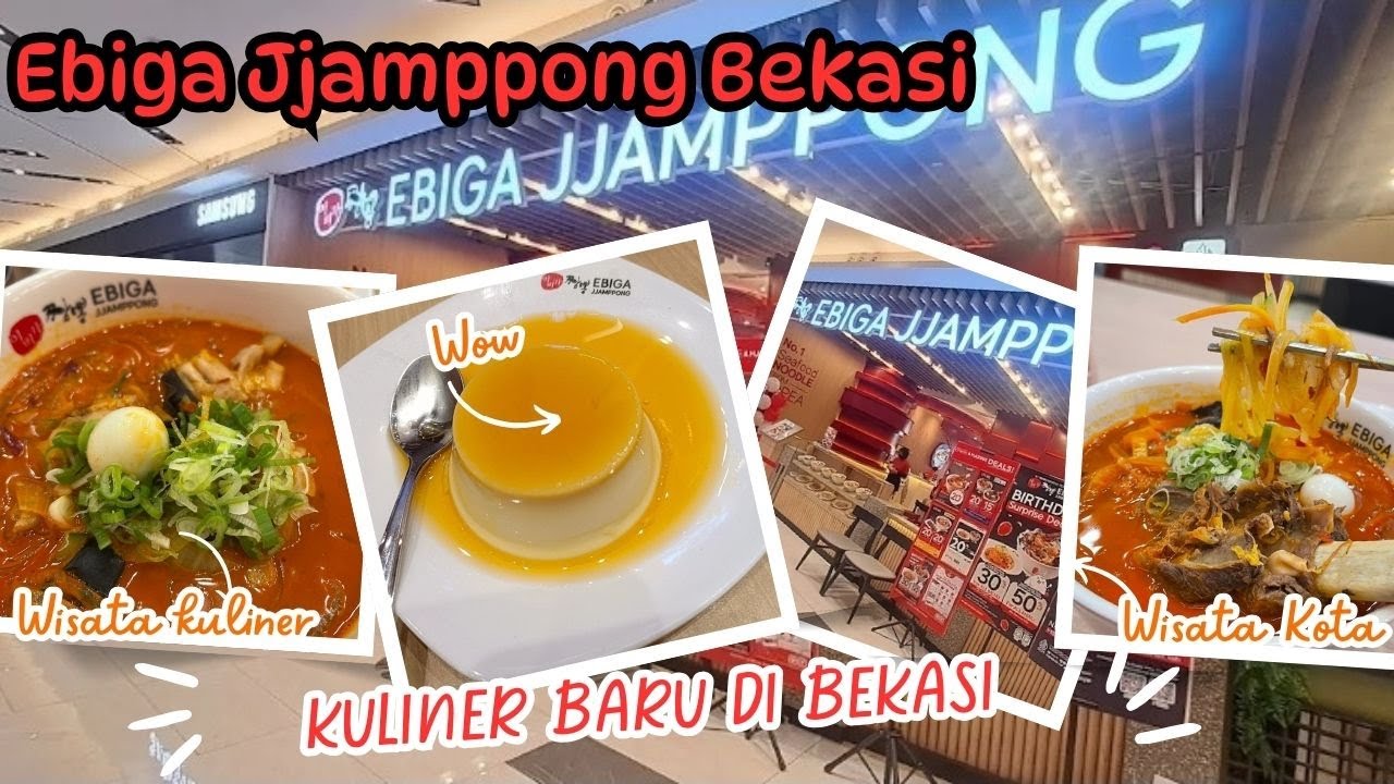 Tempat dan makanan wajib di Bekasi, Ebiga Jjamppong Pakuwon mall Bekasi, kuliner makanan khas korea