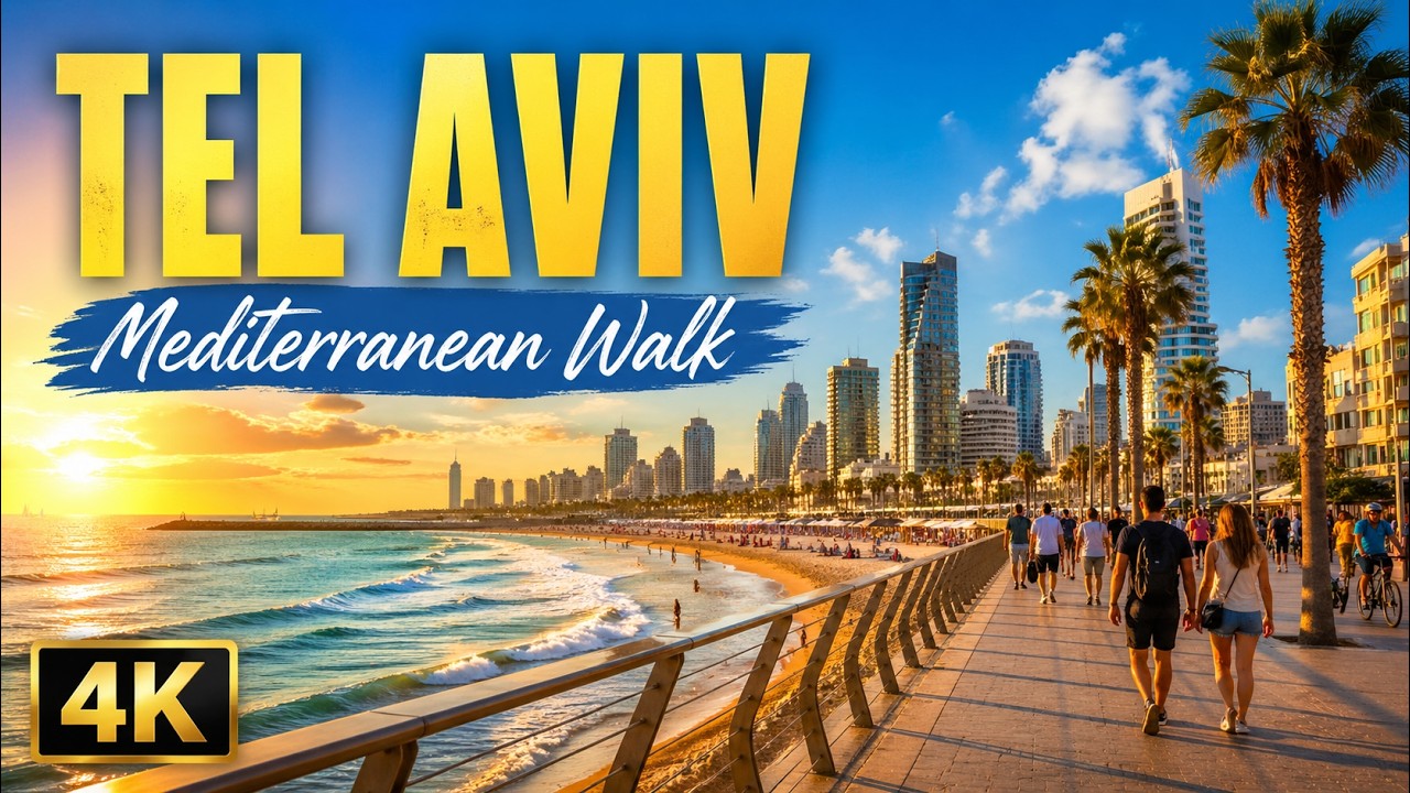 Tel Aviv Walking Tour | 4K Stroll Through the Heart Vibrant City