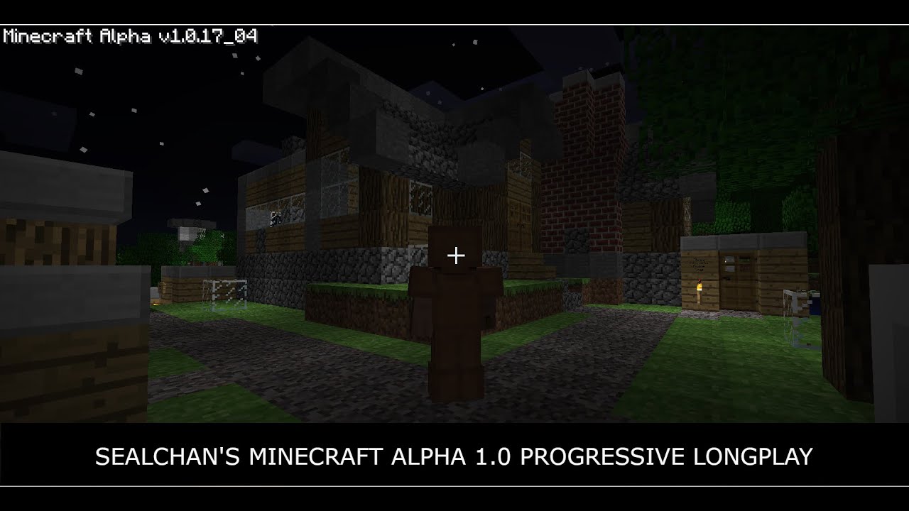 Minecraft Alpha v1.0 Longplay - E284 (R19) - Building a Brick Chimney in Alsea