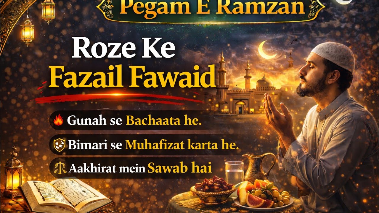Roze ke Fazail Fawaid | روزے کے فضائل فوائد