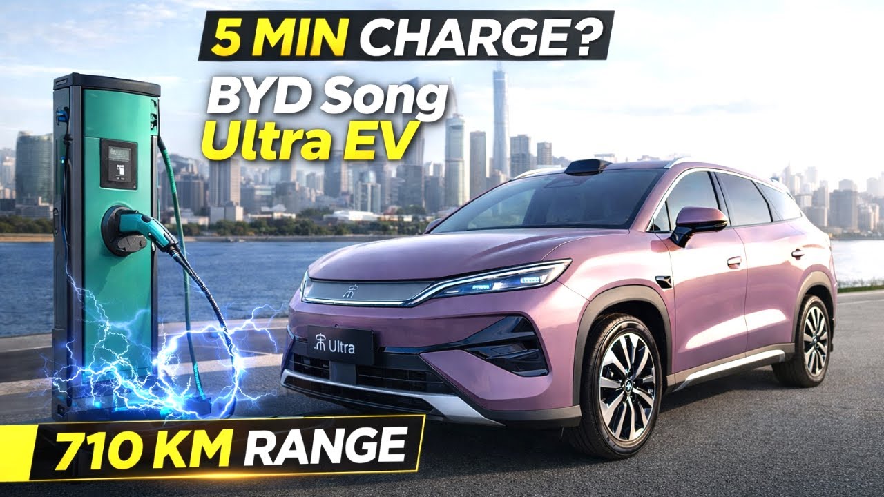 Представлен электромобиль BYD Song Ultra EV 2026 года с запасом хода 710 км и зарядкой за 5 минут.
