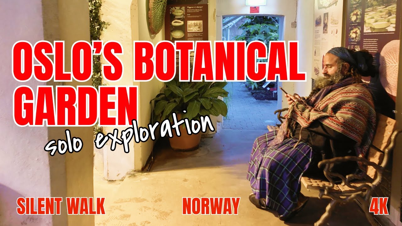 THE BOTANICAL GARDEN OF OSLO | Solo Walking in Oslo, Norway | 4K Ambient Walk | Walking Tour
