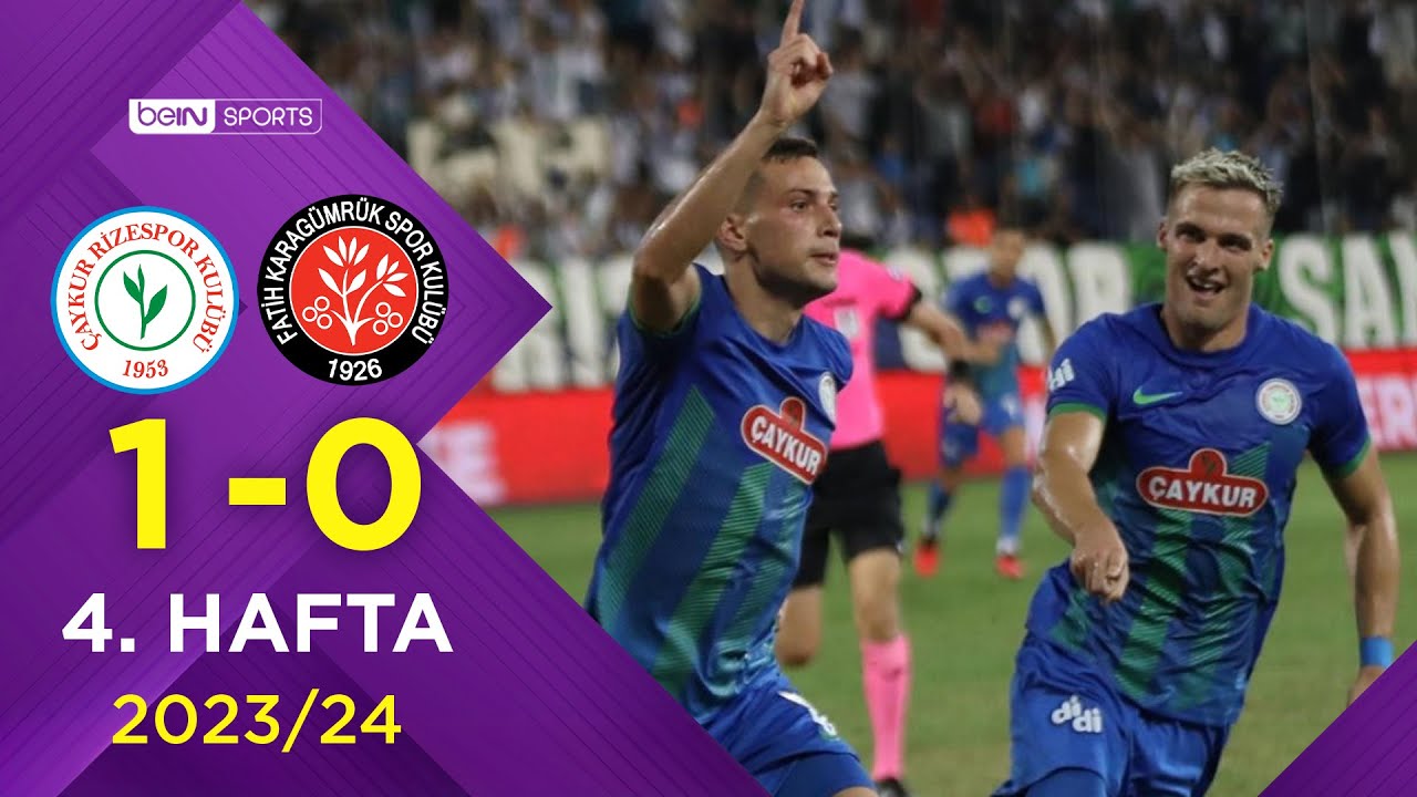 Çaykur Rizespor (1-0) VavaCars Fatih Karagümrük | 4. Hafta - Trendyol Süper Lig 2023/2024