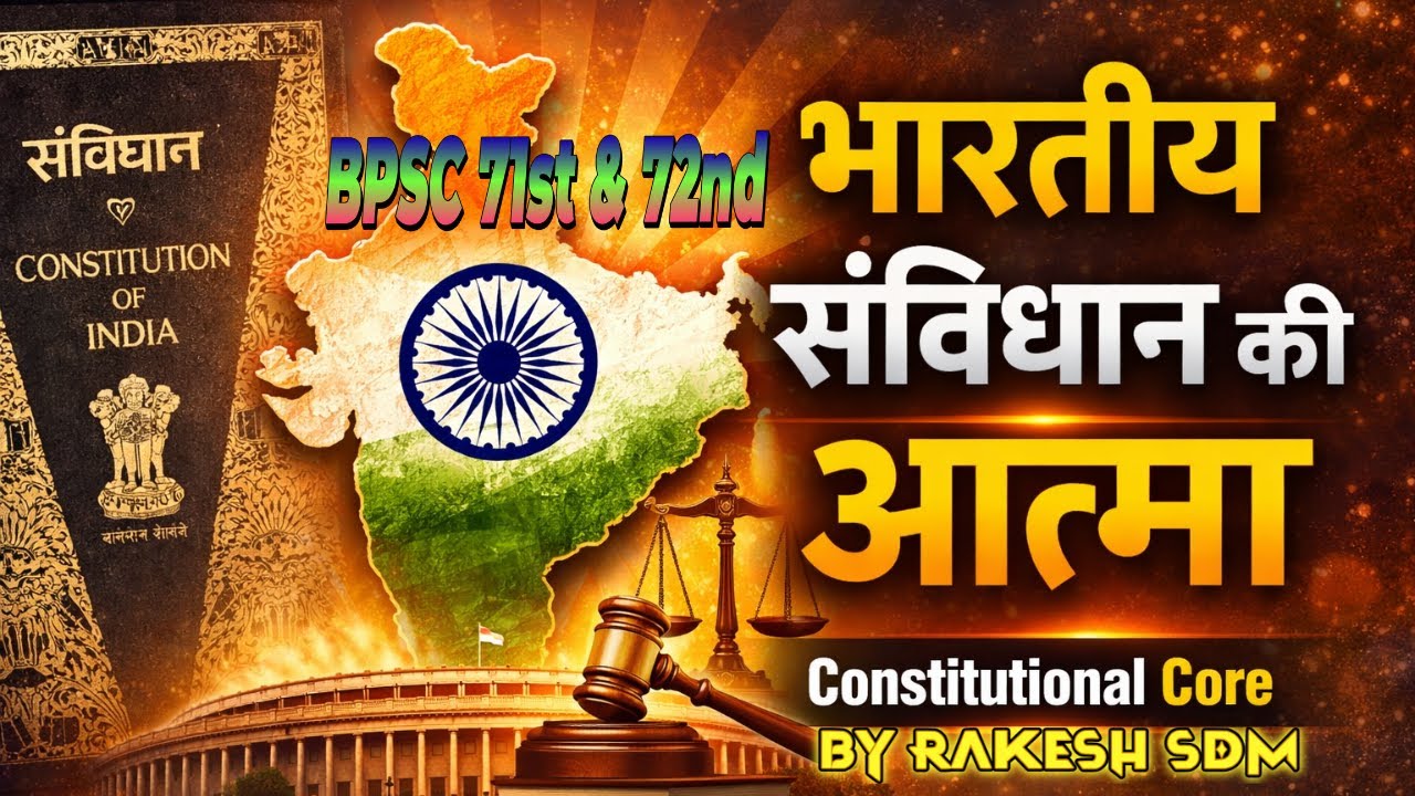 Indian Constitution Core Concepts | भारतीय संविधान की आत्मा Prelims + Mains भारत की लोकतांत्रिक नींव