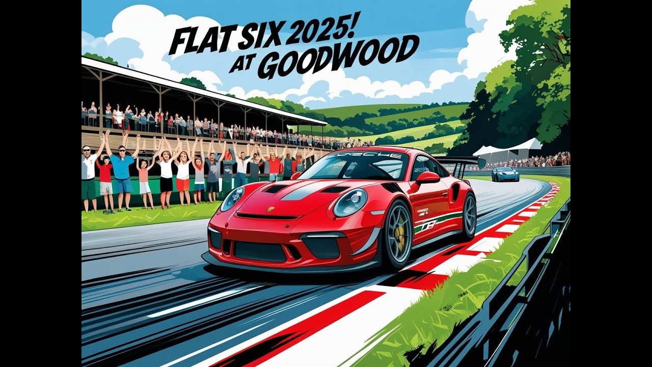 FlatSix 2025 at Goodwood: Epic Porsche Celebration & Track Action 4K!