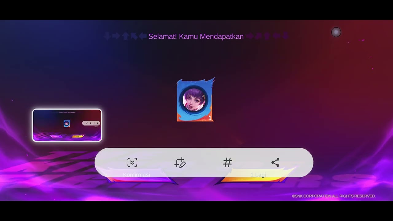 Alhamdulillah langsung dapet di drownya langsung tapi gak dapet bingonya 😅KOF