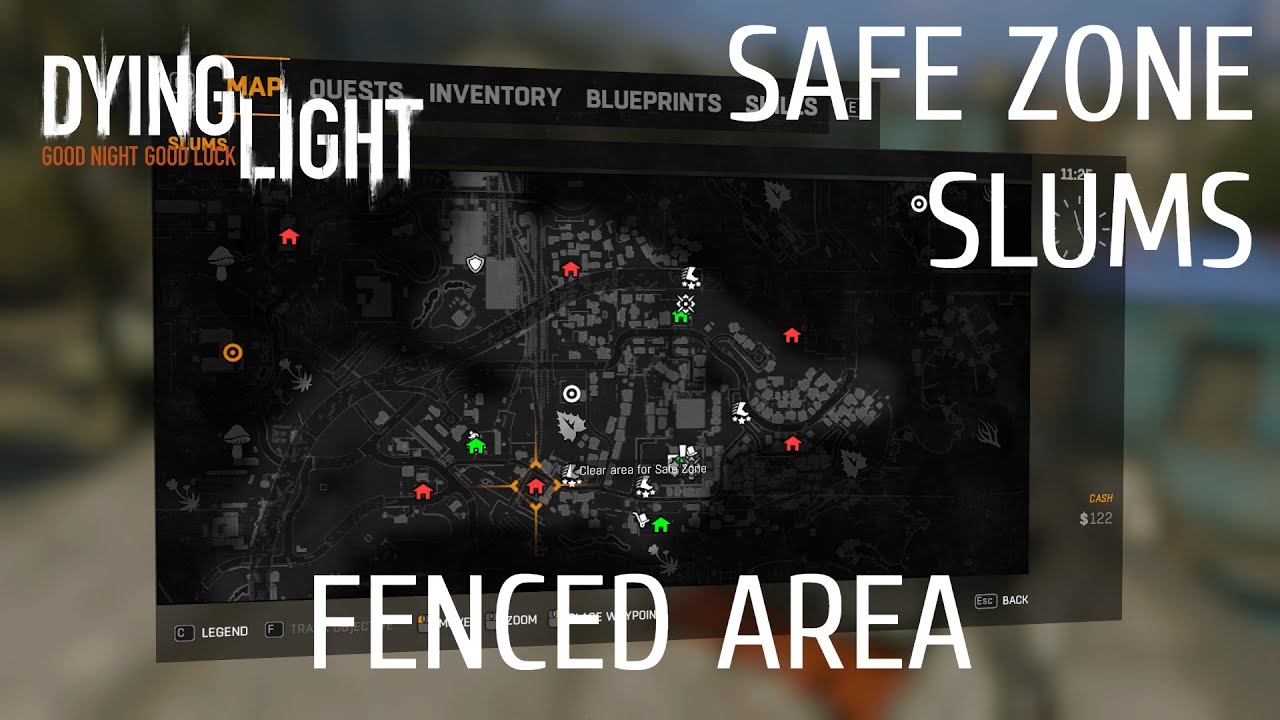 Unlocking Fenced Area Safe Zone | Dying Light | Slums Safe Zones