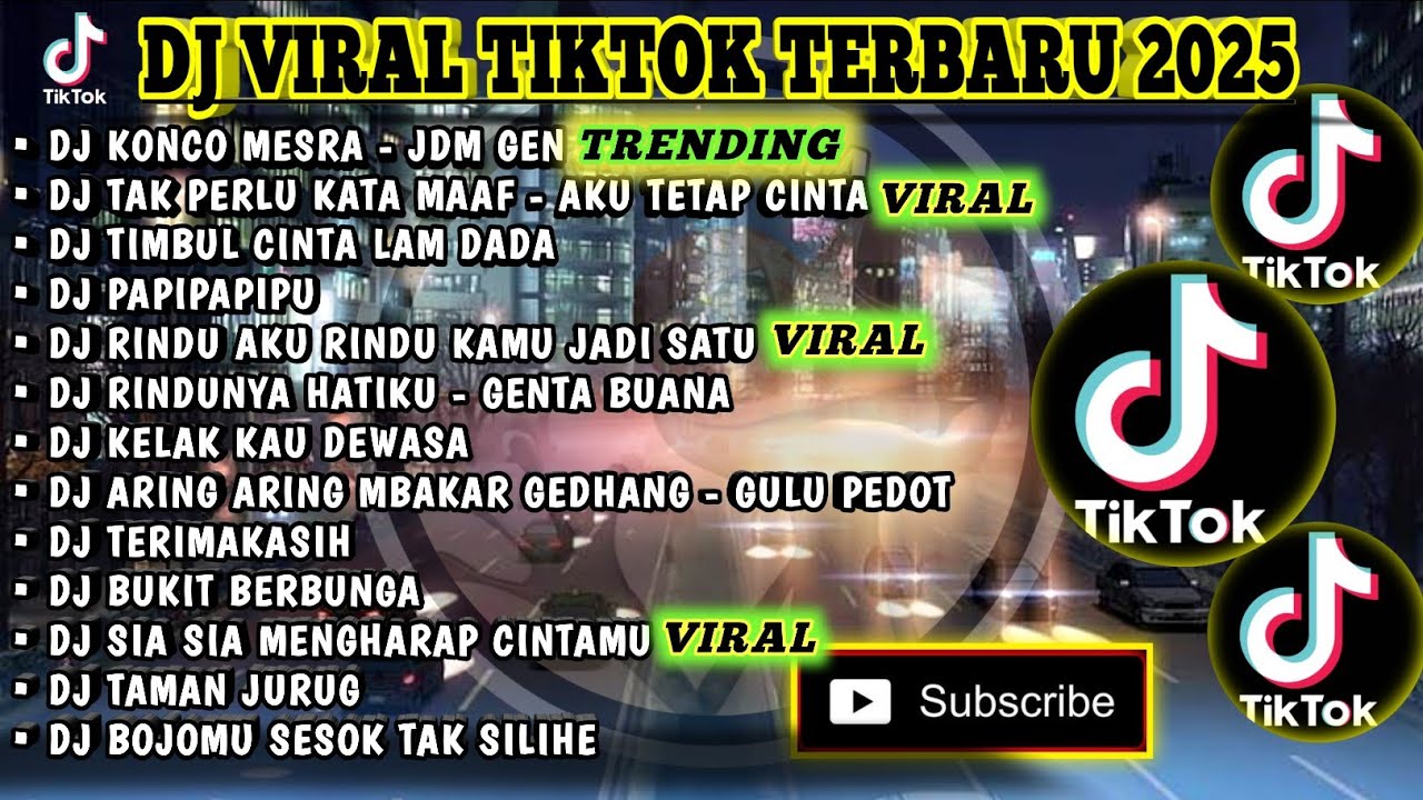 DJ VIRAL TIKTOK TERBARU 2025 | KONCO MESRA - JDM GEN | TAK PERLU KATA MAAF DAN AIR MATA -YENNI KITTY