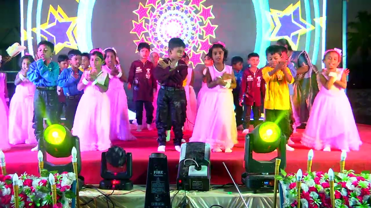 HOLY FLOWERS INTERNATIONAL SCHOOL ANNUAL DAY 2024 UKG WELCOME DANCE