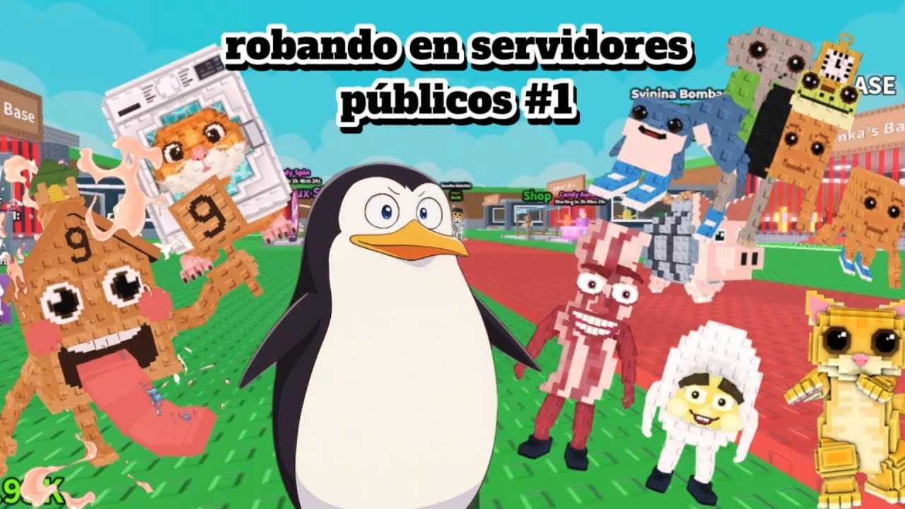 (Esok sekola de 127.5?) Robando en servidores publicos #1 #popular #roblox #viral #humor 