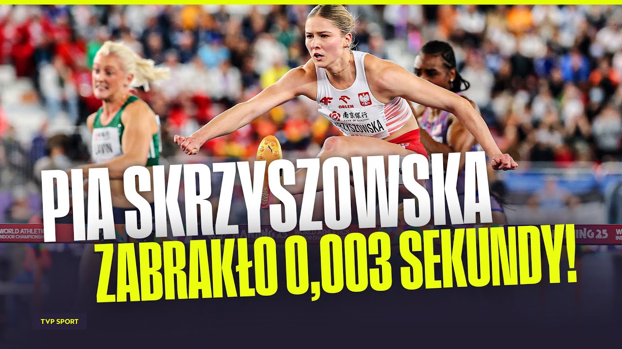 PIA SKRZYSZOWSKA POBIŁA REKORD POLSKI! DO MEDALU HMŚ ZABRAKŁO 0,003 SEKUNDY!
