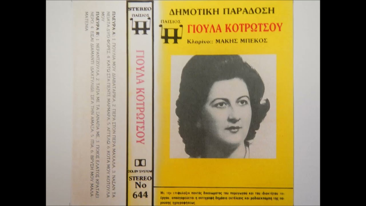Αγγέλω κρένει η μάνα σου  - Γιούλα Κοτρώτσου Μάκης Μπέκος