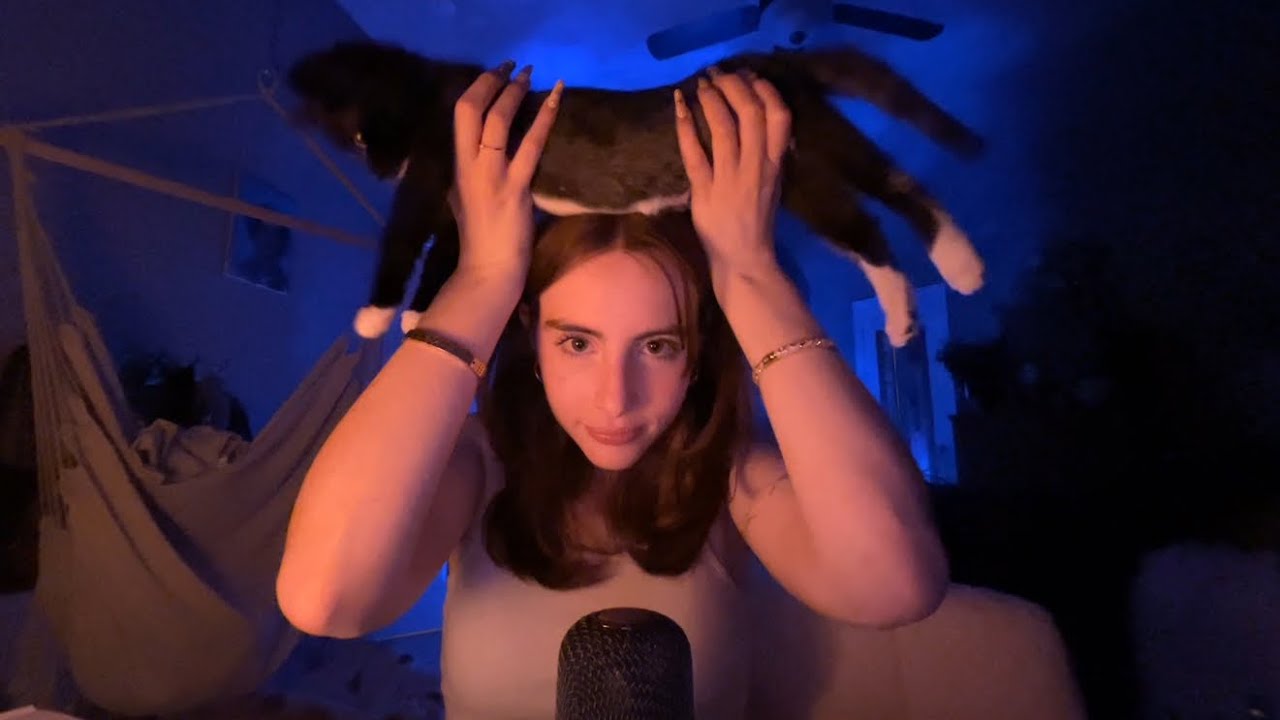 positive affirmations with brushing/tapping! 🩷🐈‍⬛✨ (ft. milo)