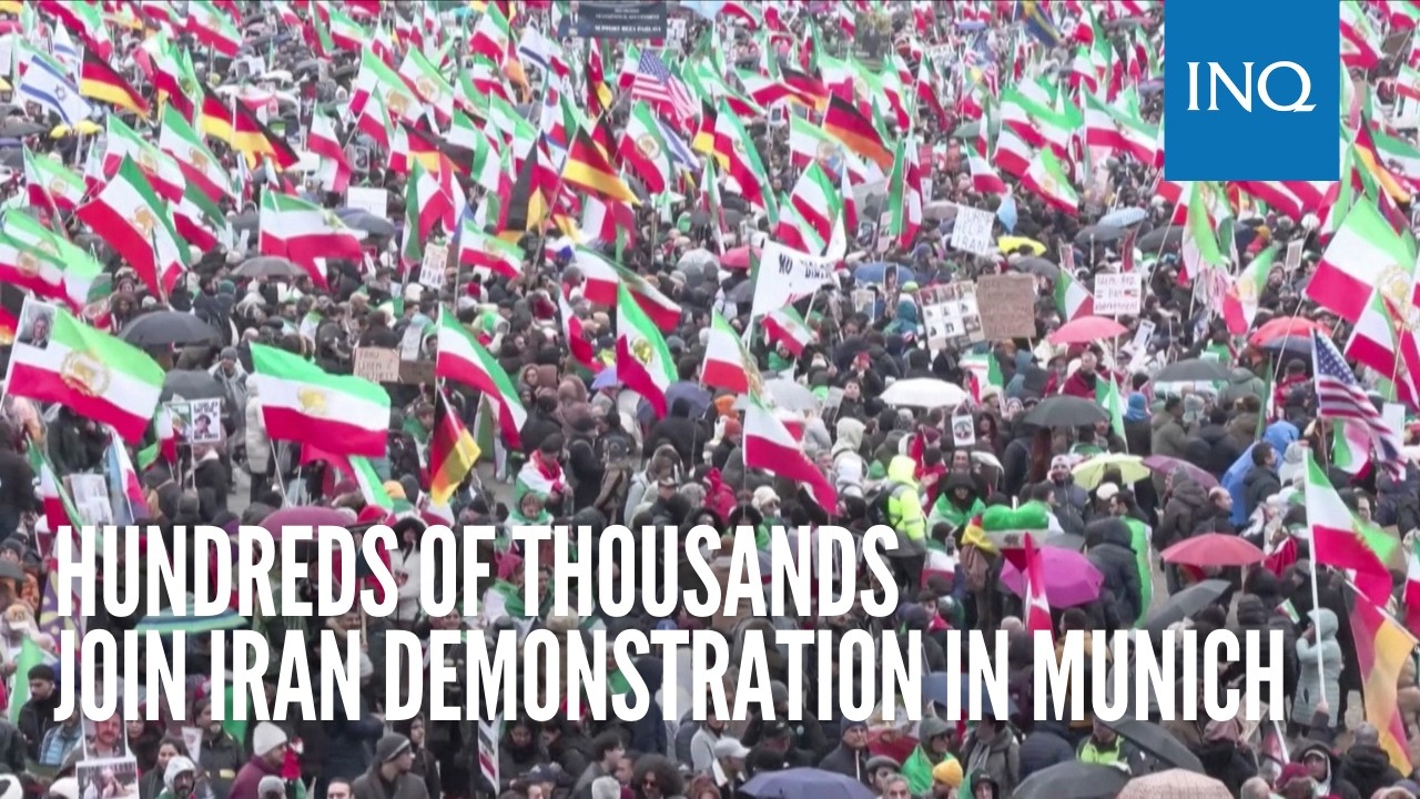 'We want to be free': Hundreds of thousands join Iran demonstration in Munich