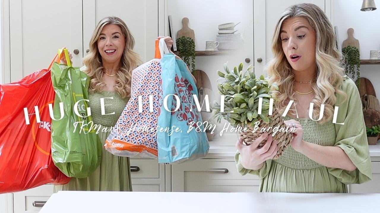 HUGE HOMESENSE, B&M, TKMAXX & HOME BARGAINS HAUL | KATE MURNANE