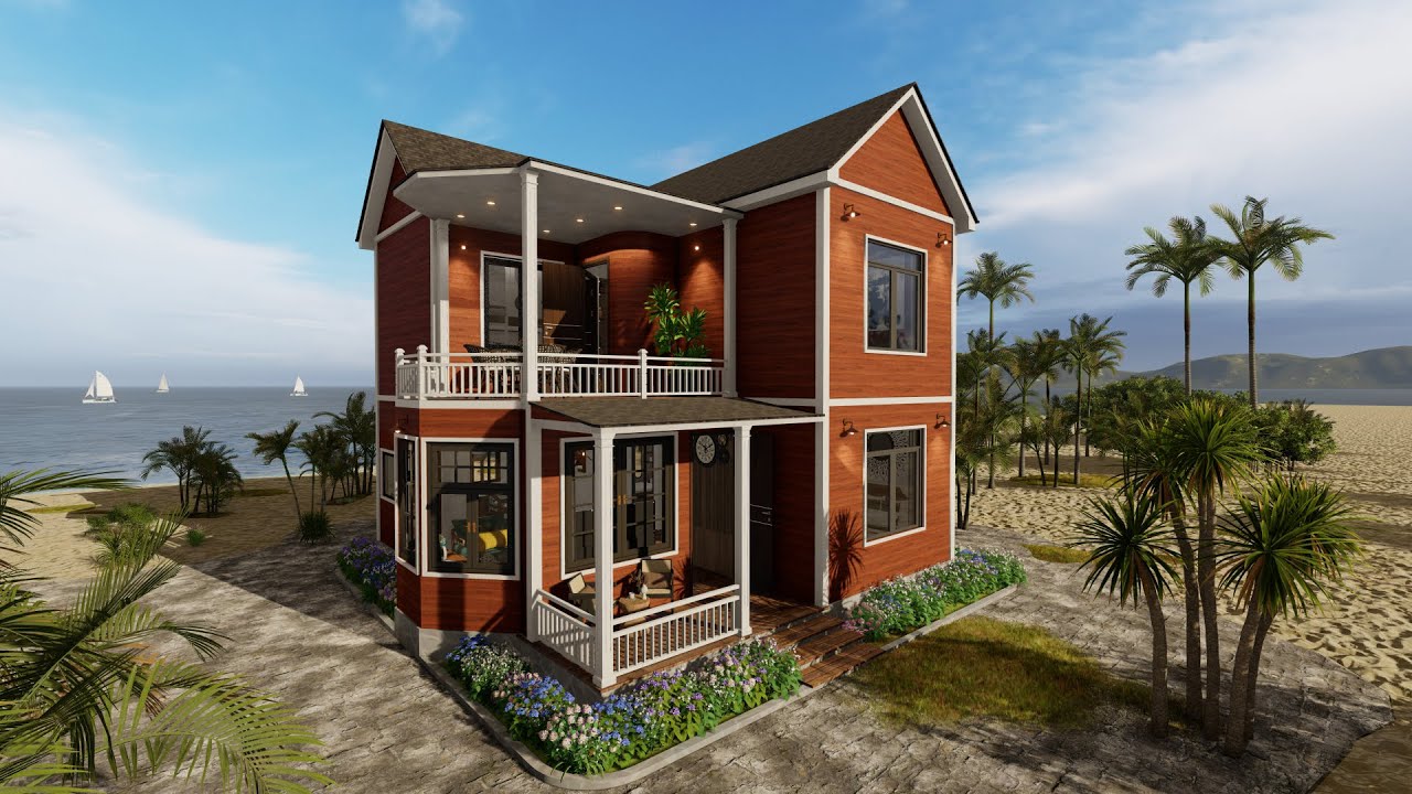 Step Inside a Dreamy (7x8 Meters) House Design with 3 Bedrooms