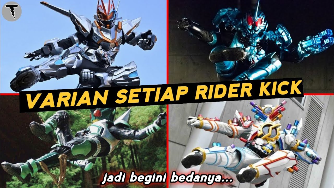 6 Jenis/Varian dari Rider Kick yang ada pada Kamen Rider