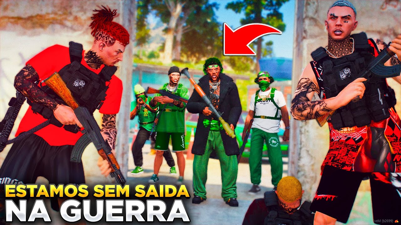 GTA V: VIDA DO CRIME | DESAFIOU AGORA VAI TOMA! INVASÃO PESADA DA TROPA NA FAVELA DO PITBULL!💥|#34