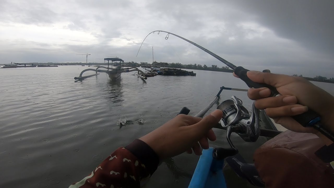 Spot mancing baby GT di benoa bali dengan umpan minow dan jig kalen