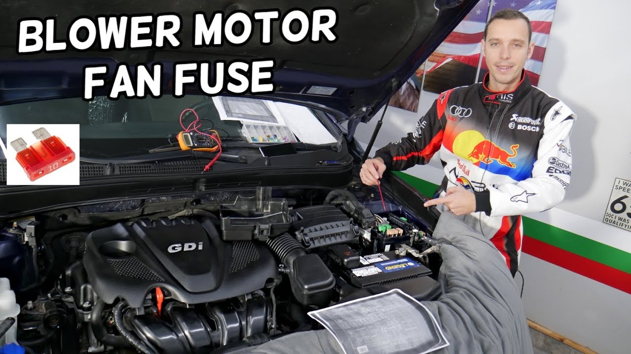 KIA OPTIMA BLOWER MOTOR FAN  HVAC FUSE LOCATION REPLACEMENT
