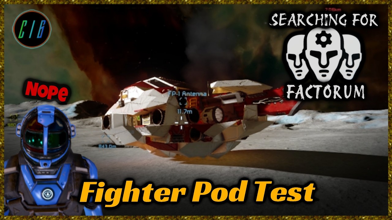 The Fighter Pod.  Will It Work? | Space Engineers | The Search for Factorum E.28