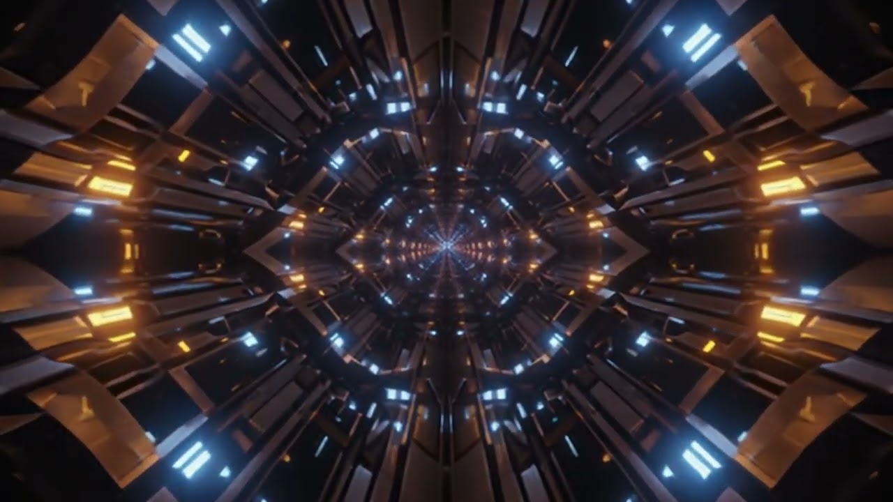 6 Hour Deep Space Meditation | Cosmic Healing Bowl Ambient | Infinite Light Tunnel Loop