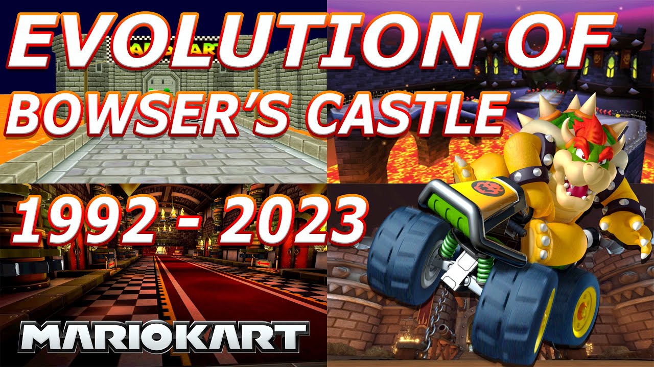 🔥Evolution of Bowser's Castle 1992 - 2023 Mario Kart Series🔥