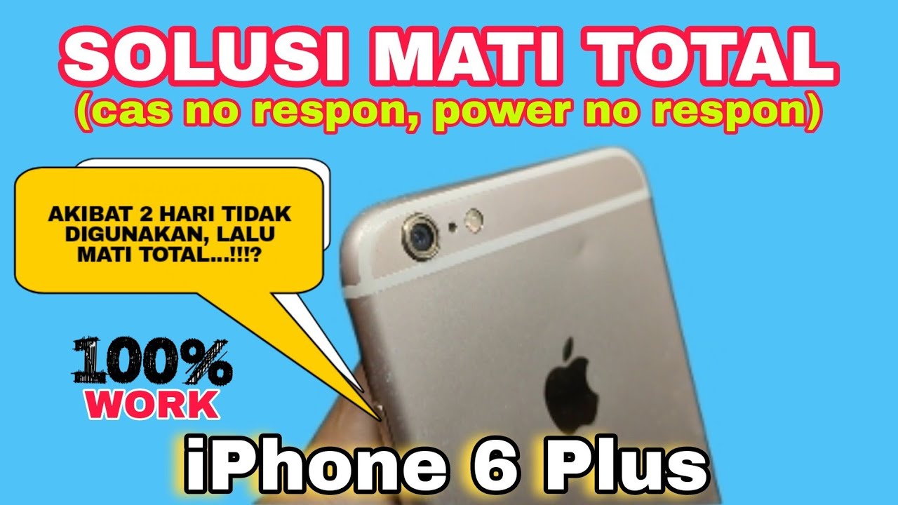 Penyebab iPhone 6 Plus Mati Total || 2 Hari Tidak Di pakai, Cas No Respon, Power No Respon.
