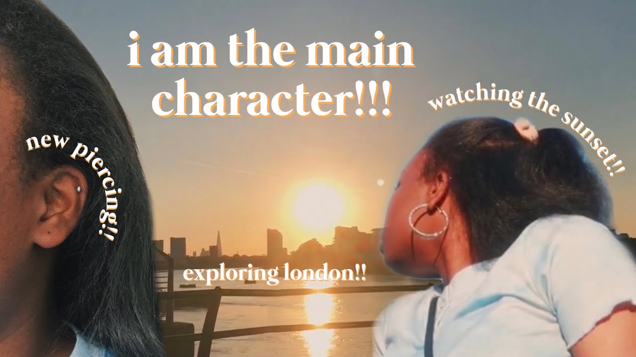 being the main character for a day 🌟 getting pierced, exploring london & watching the sunset!!